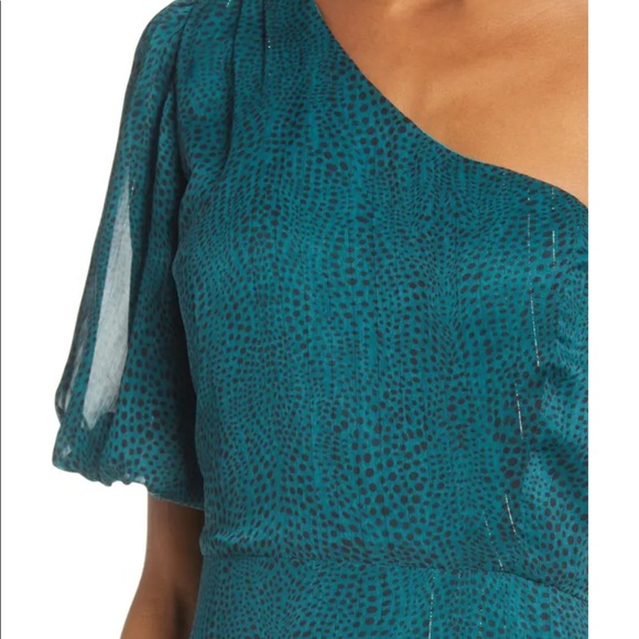 Nordstrom One-Shoulder Chiffon Midi Dress - Picture 7 of 11